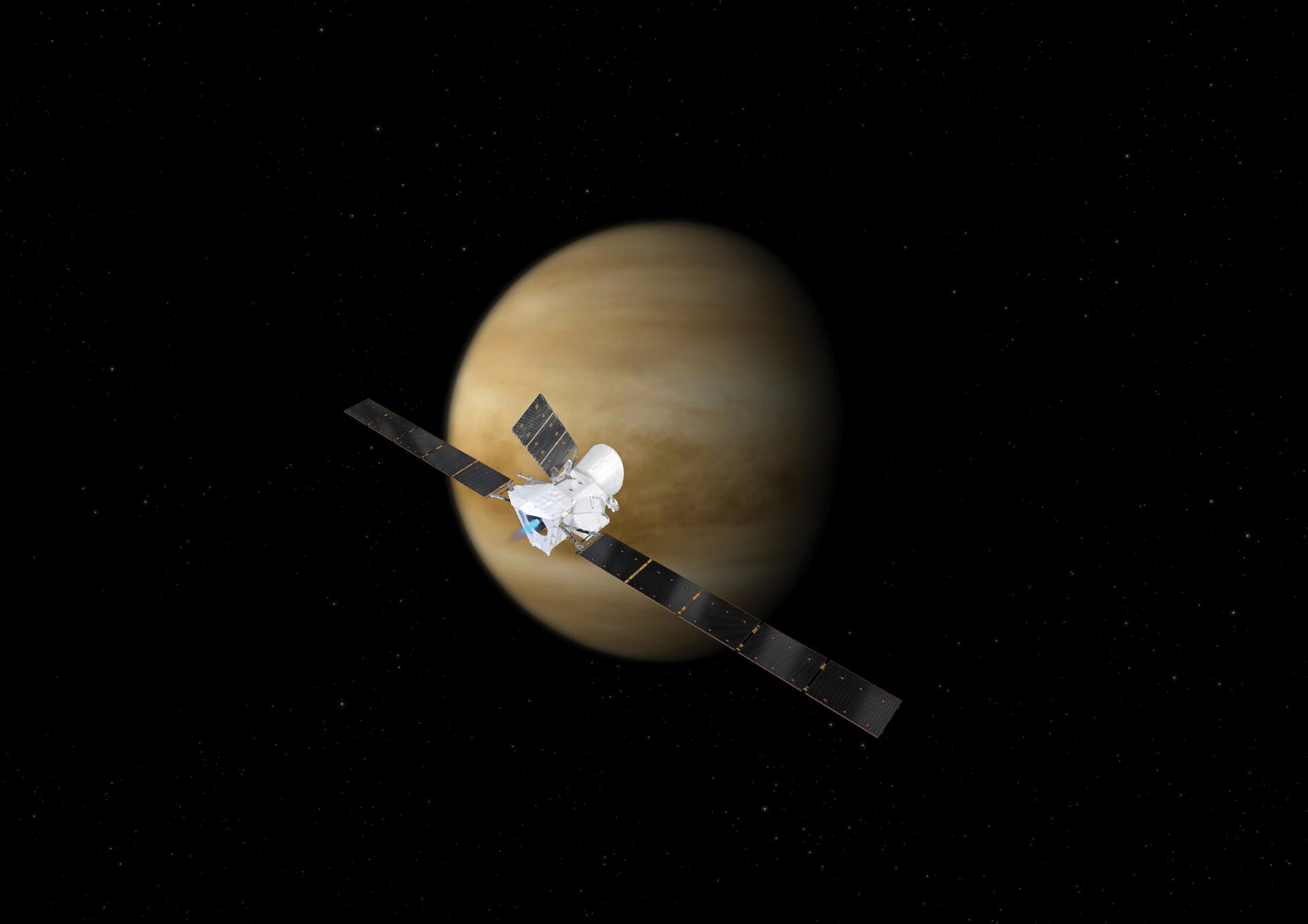 Venus is leaking carbon and oxygen, a fleeting visit by BepiColombo reveals
