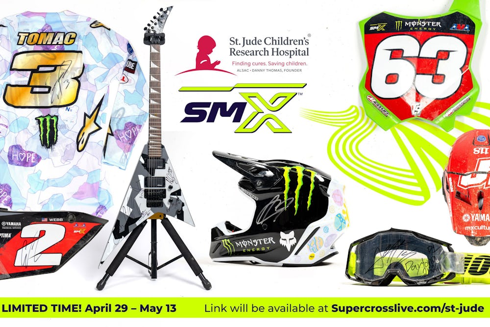 Race Worn Gear, Plastic and More: 2024 St. Jude Love Moto Stop Cancer Auction Now Live