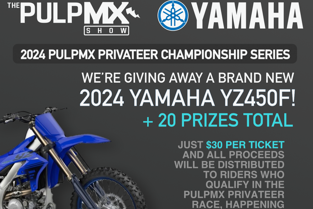 Raffle for Yamaha PulpMX LCQ Challenge Closes Soon!