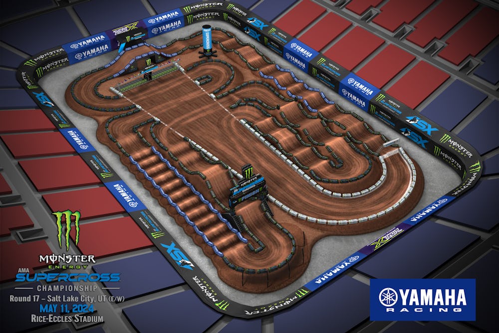 Watch: Salt Lake City Supercross Animated Track Map