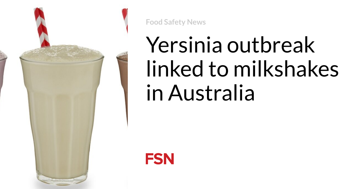 Yersinia outbreak linked to milkshakes in Australia