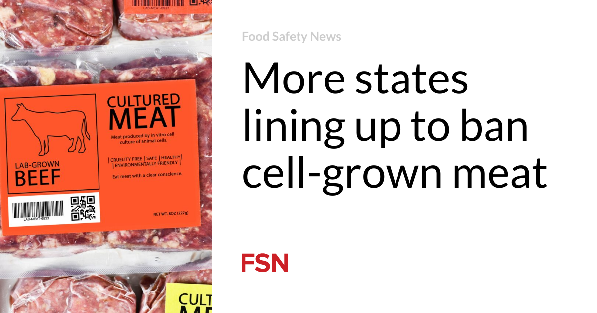 More states lining up to ban cell-grown meat