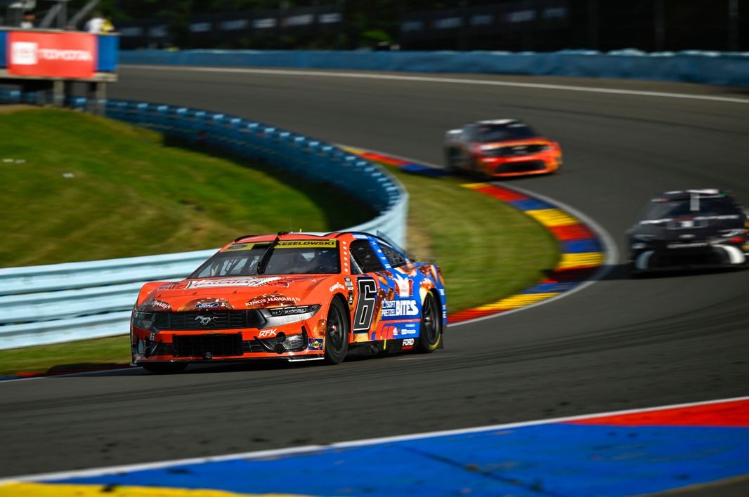 Why Brad Keselowski escaped unscathed after William Byron’s car landed in his rear window at Watkins Glen