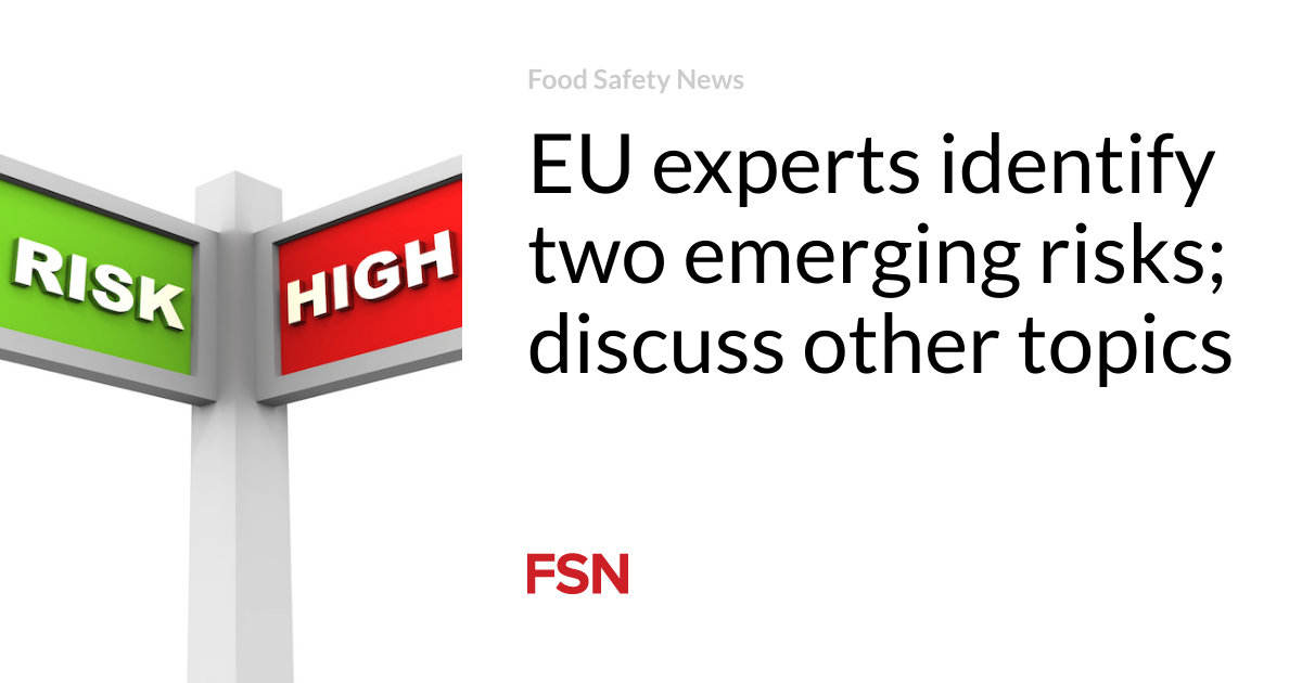 EU experts identify two emerging risks; discuss other topics