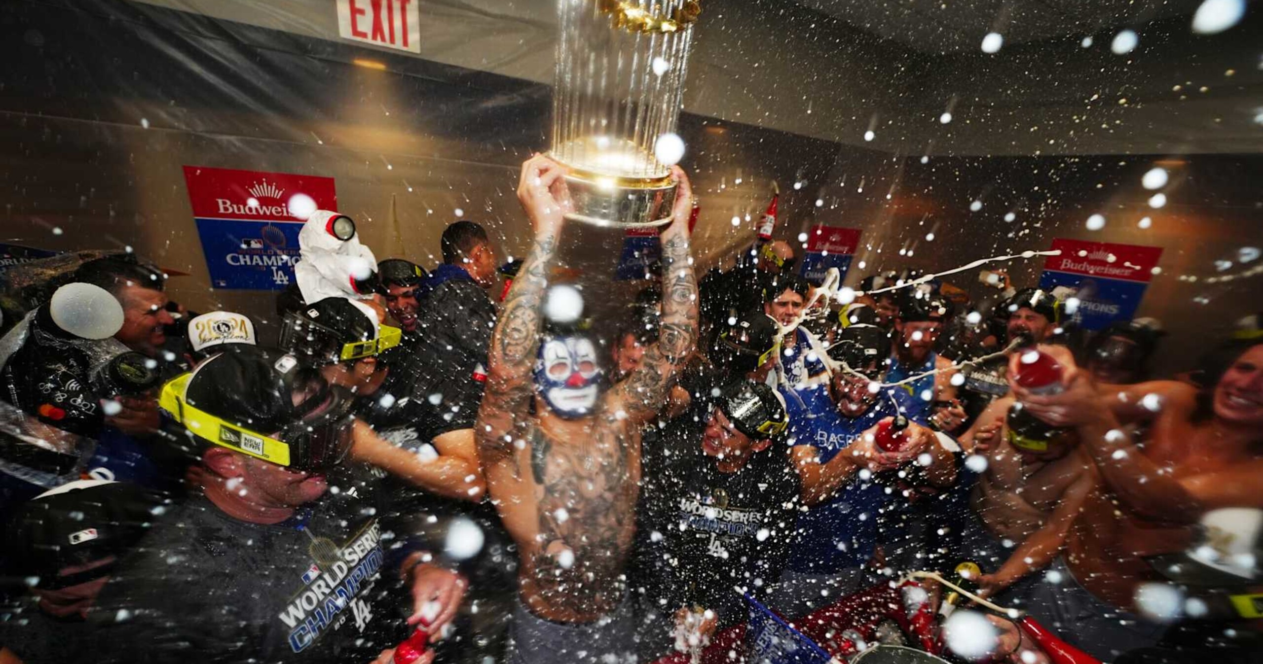 Video Leaks of Dodgers’ Clubhouse Aftermath from World Series Celebration vs. Yankees