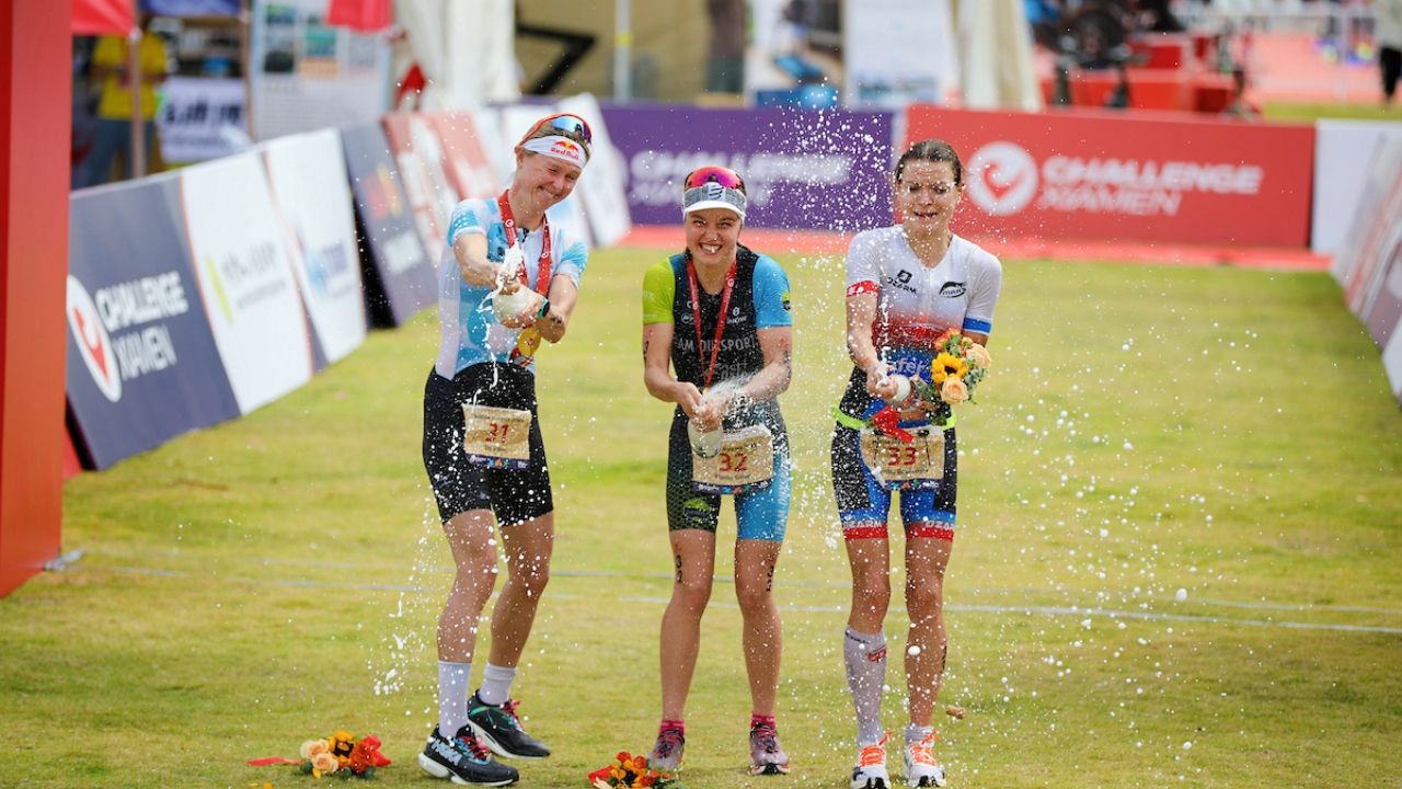 Which triathletes are in the money after deciding race for Challenge Family $100k World Bonus?