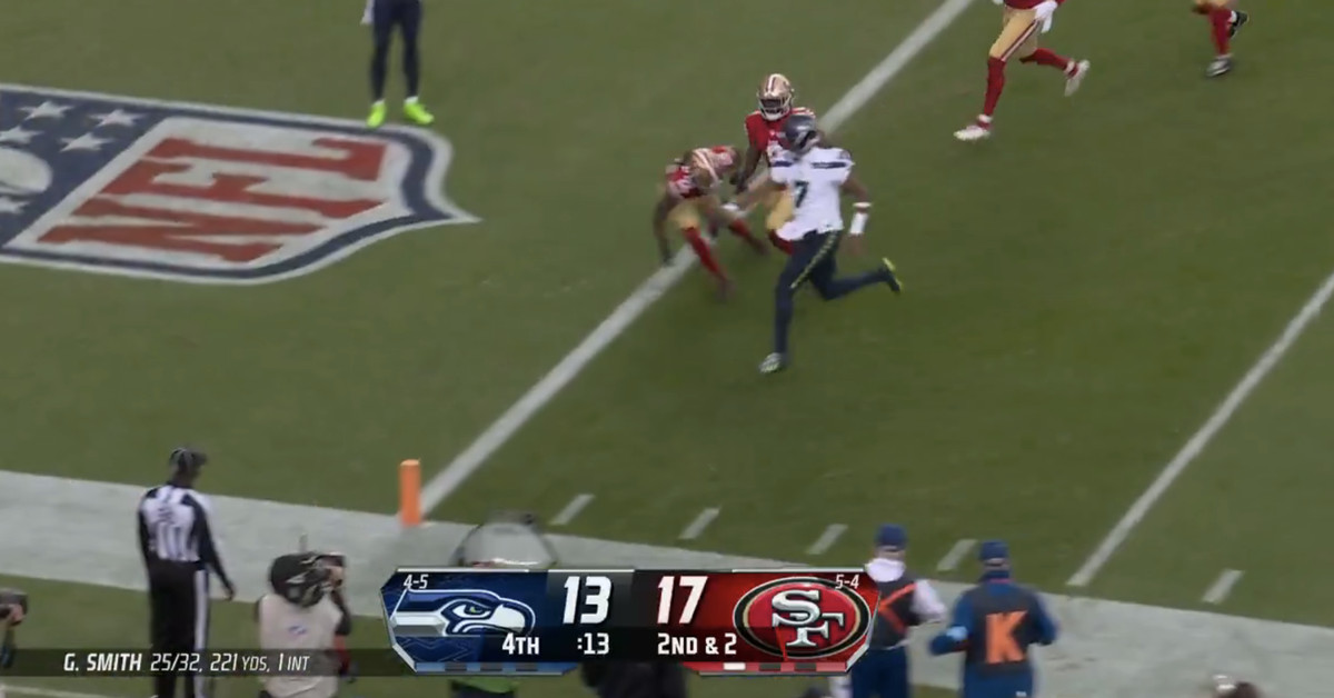 Clutch Geno Smith TD scramble vs. 49ers keeps Seahawks season alive